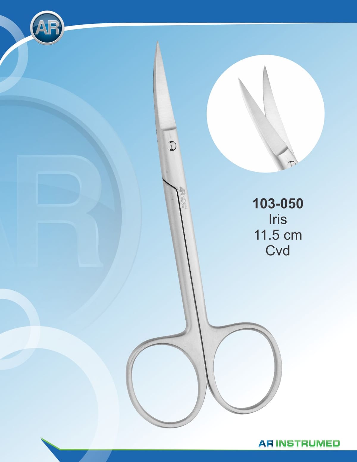 Iris Curved 11.5cm – AR Instrumed, Surgical Instruments