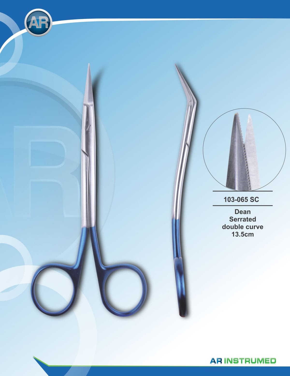 Dean Serrated Double Curve 13.5cm – AR Instrumed, Scalpels and Accessories