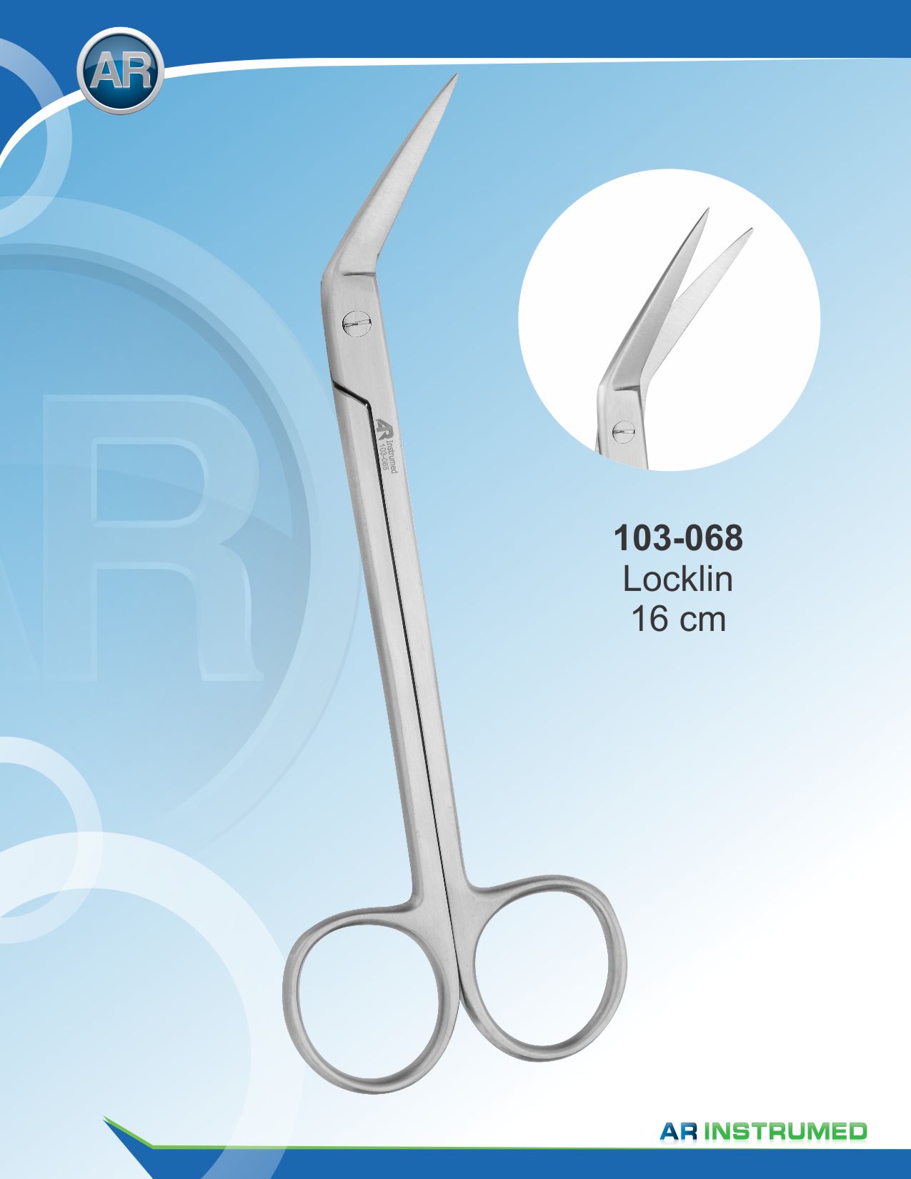 Locklin Angular 16cm – AR Instrumed, Scissors & Needle Holders