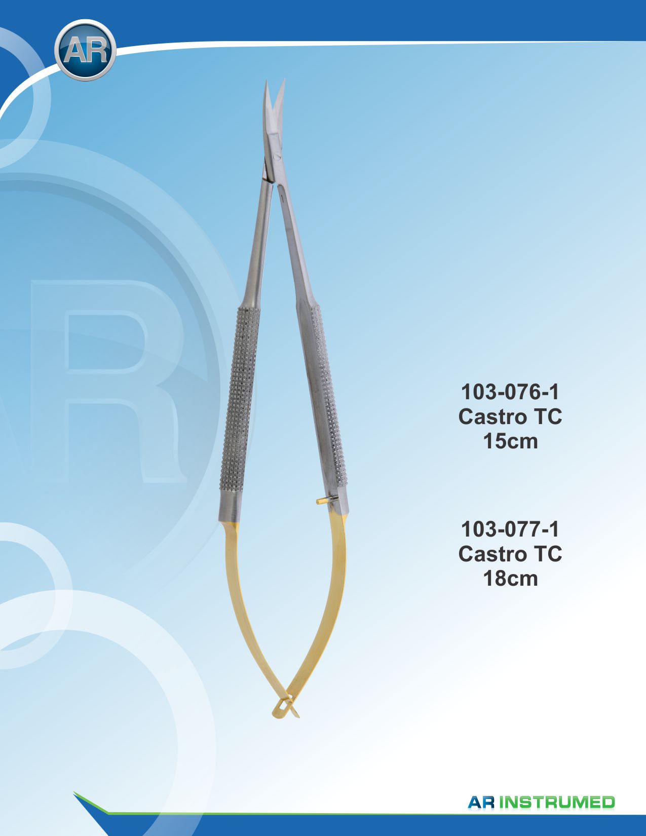 Castro Scissor Curved Tungsten Carbide 18cm