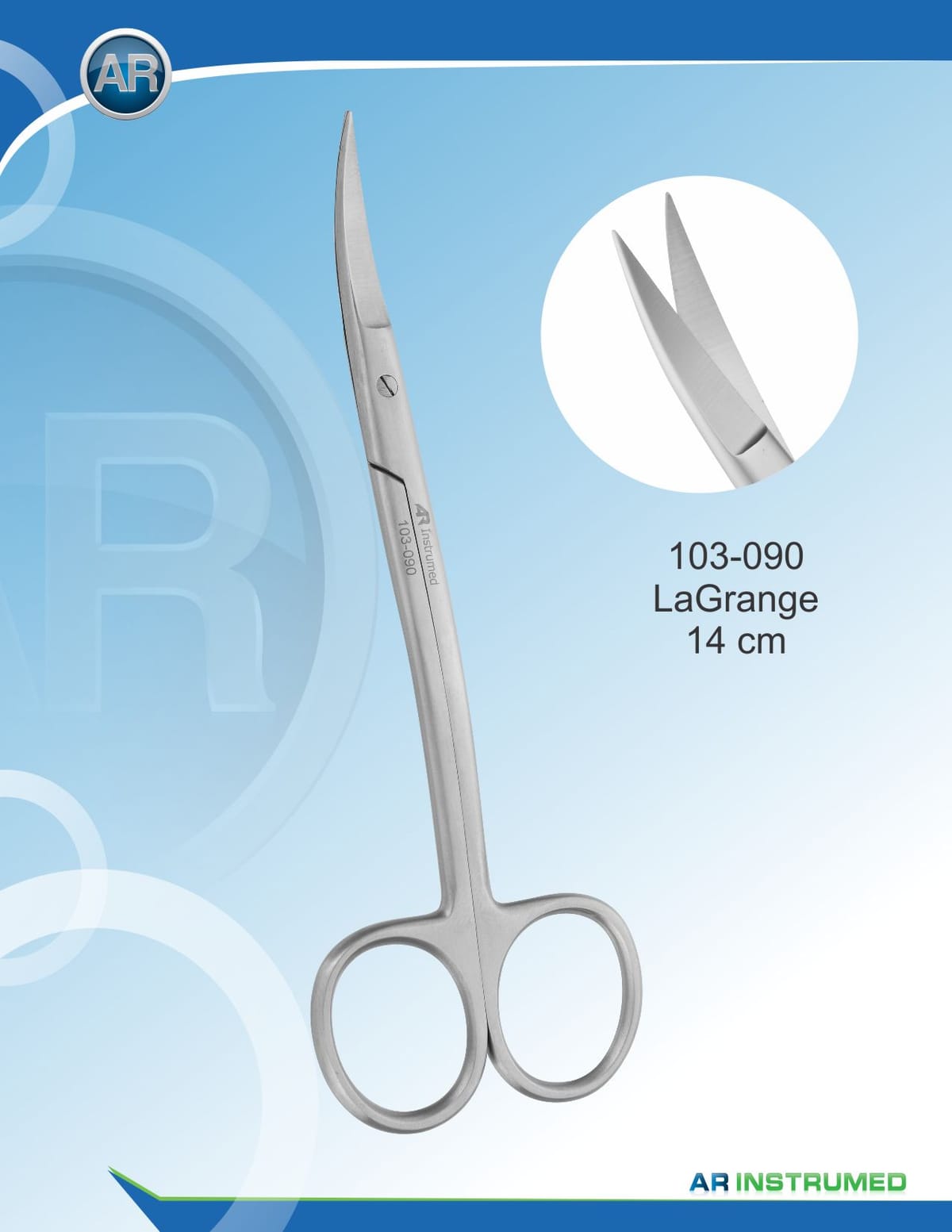 La Grange Double Curved 14cm – AR Instrumed, Chirurgische Instrumente