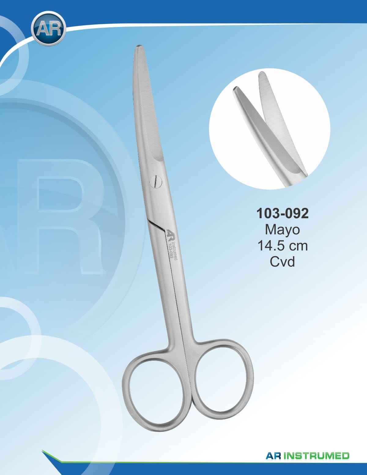 Mayo Curved 14.5cm – AR Instrumed, Surgical Instruments