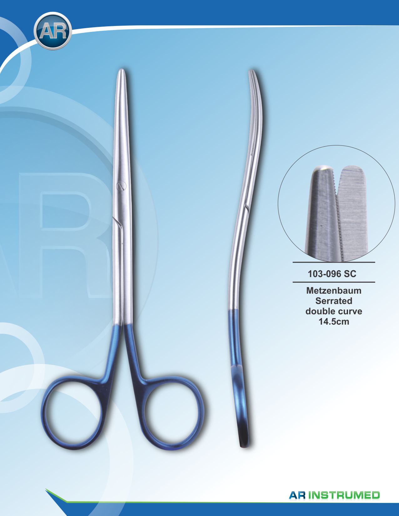 Metzenbaum Serrated Double Curve 14.5cm