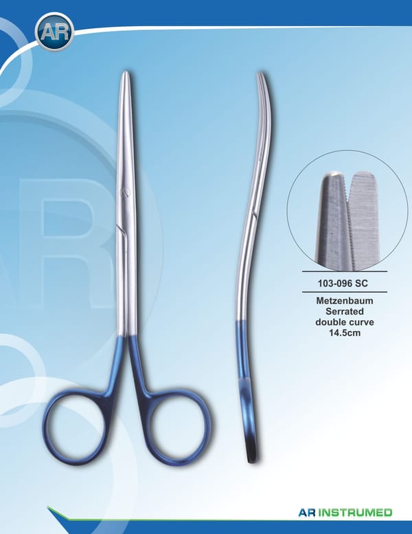 Metzenbaum Serrated Double Curve 14.5cm