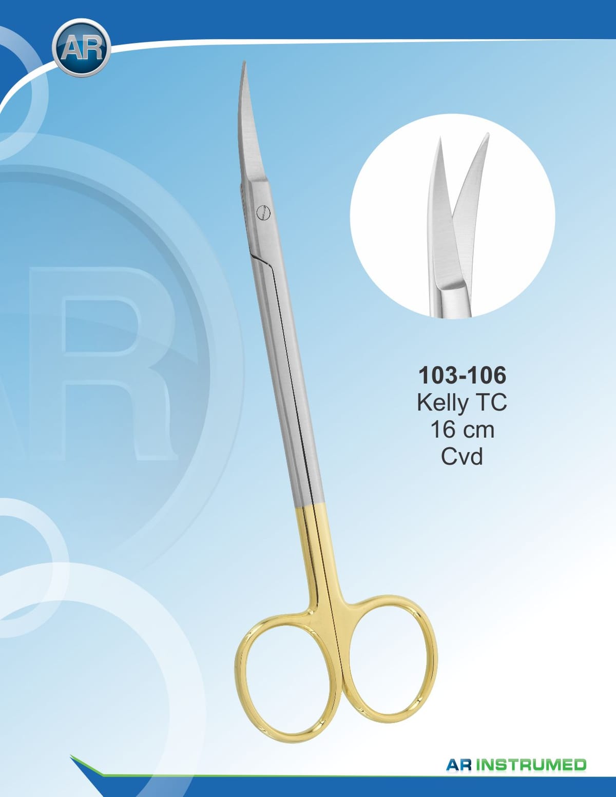 Kelly Straight 16cm – AR Instrumed, Surgical Instruments