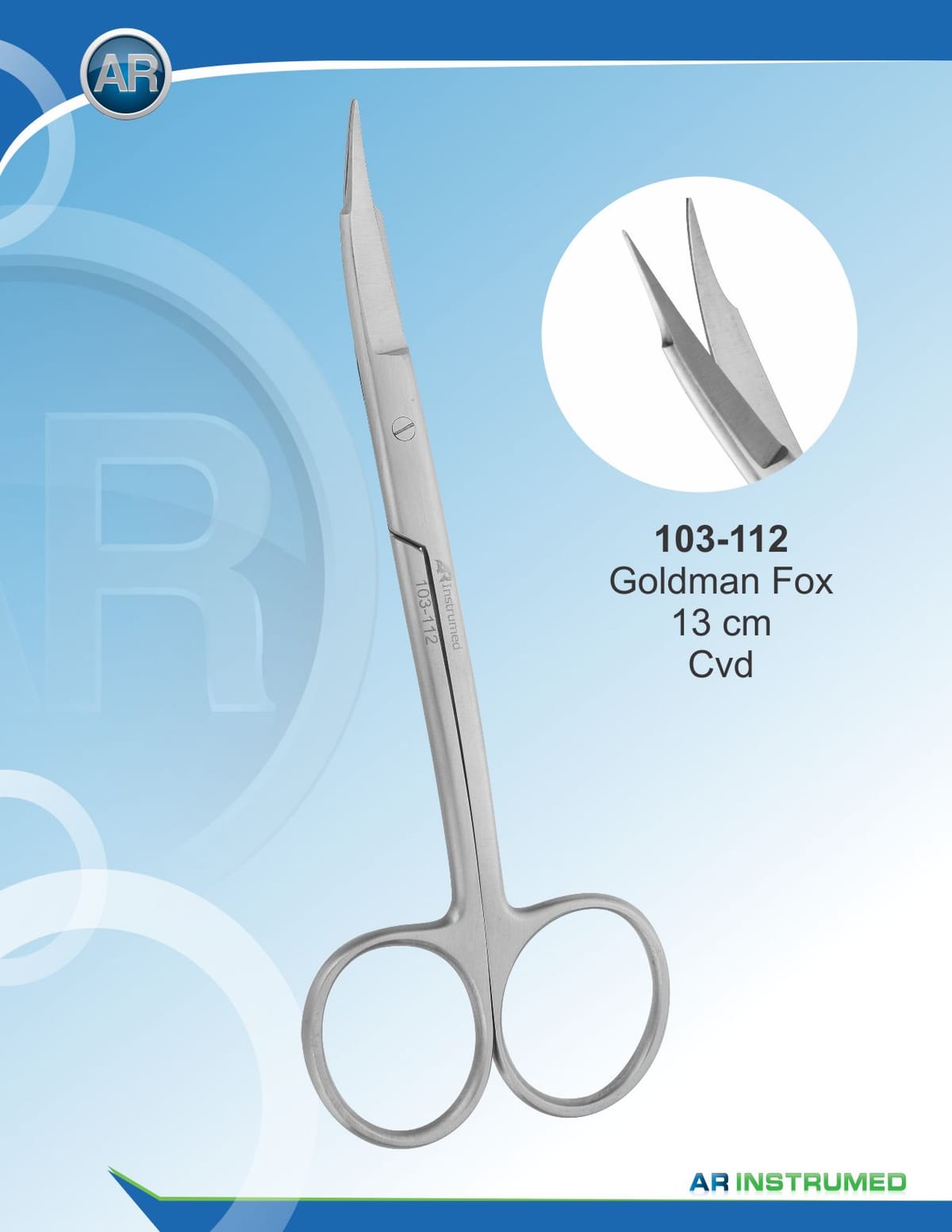 Goldman Fox Curved 13cm – AR Instrumed, Chirurgische Instrumente
