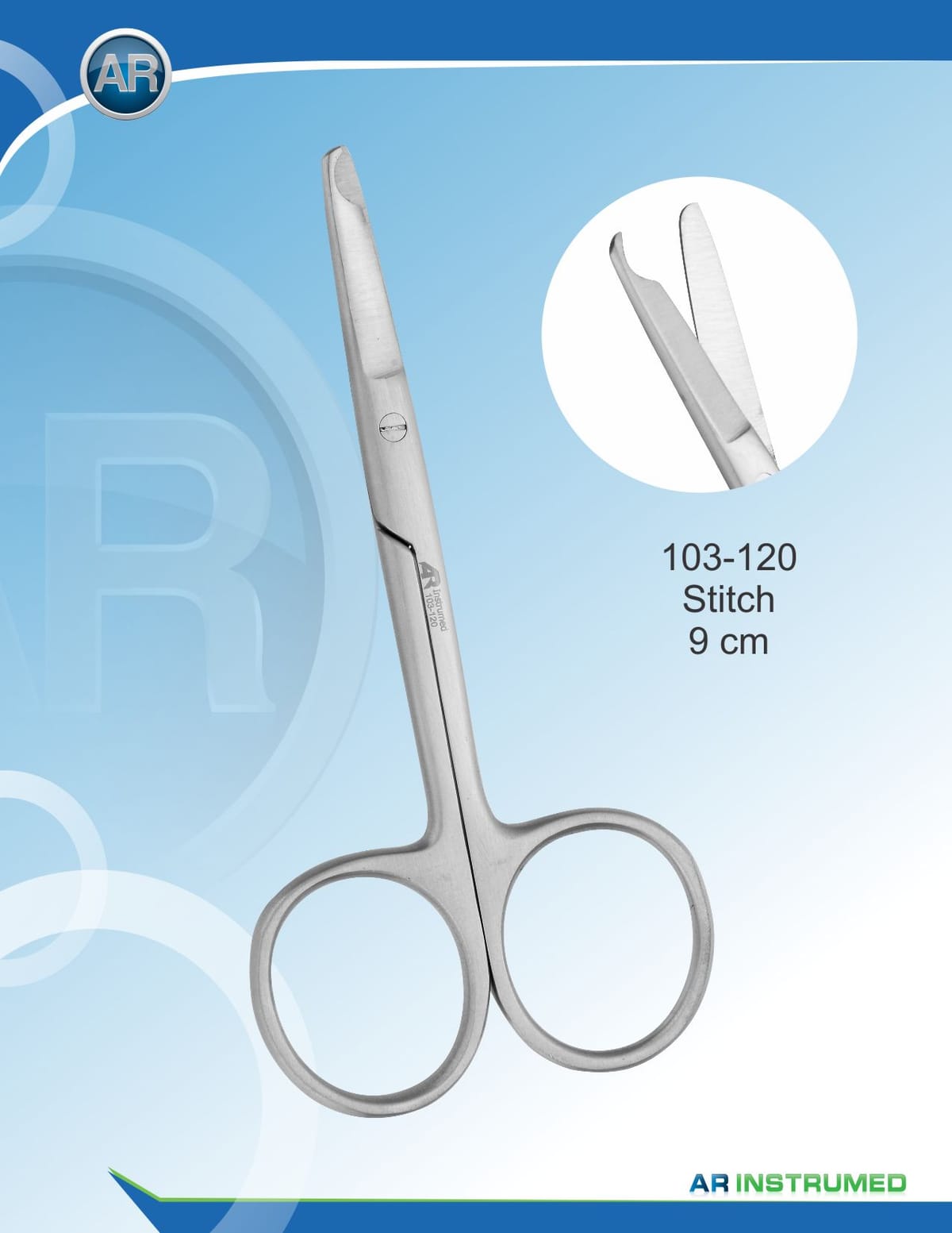 Stitch Scissors 9cm – AR Instrumed, Chirurgische Instrumente