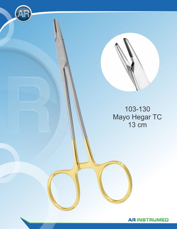 Needle holder Mayo Hegar TC