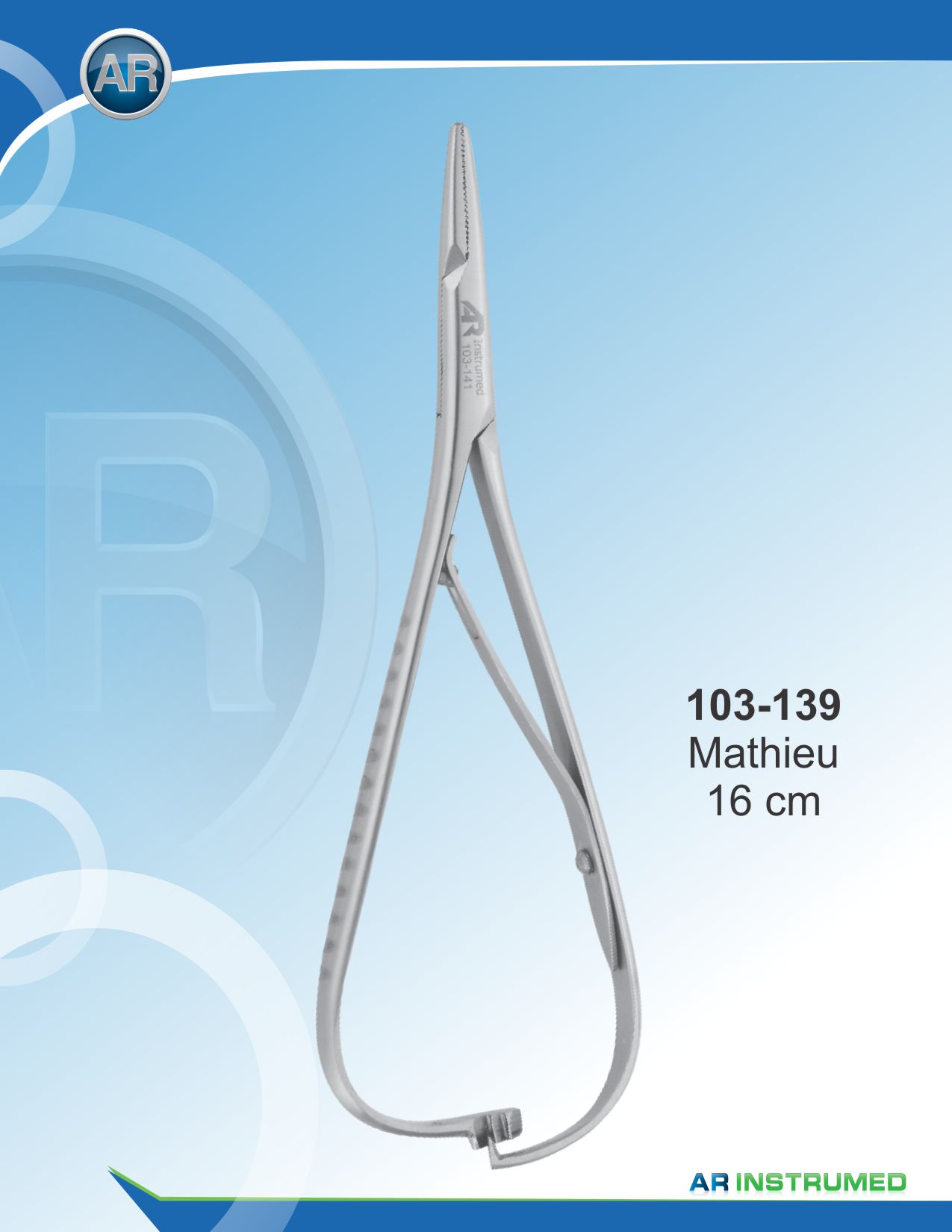 Mathieu Straight 17cm – AR Instrumed, Scissors & Needle Holders