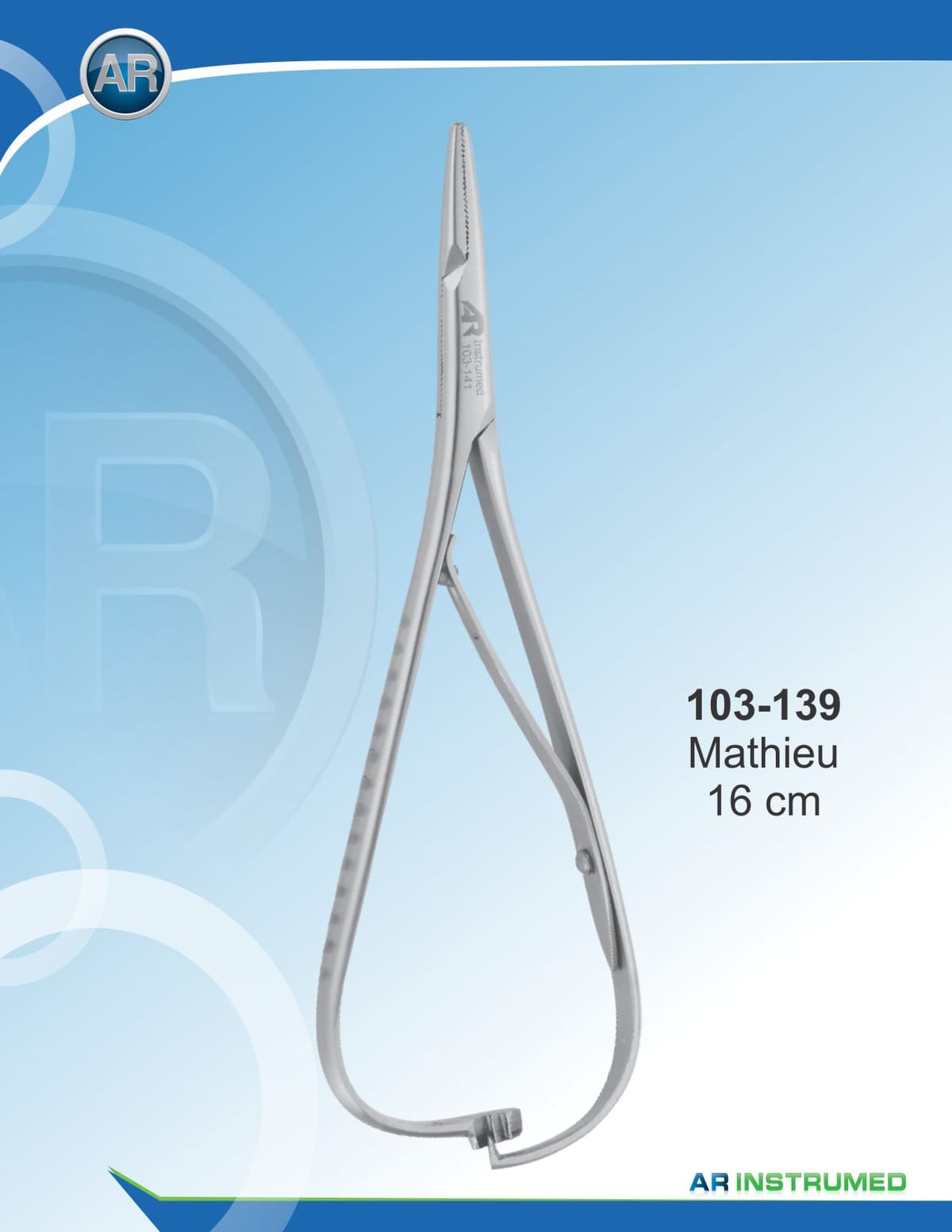 Mathieu Straight 17cm – AR Instrumed, Chirurgische Instrumente