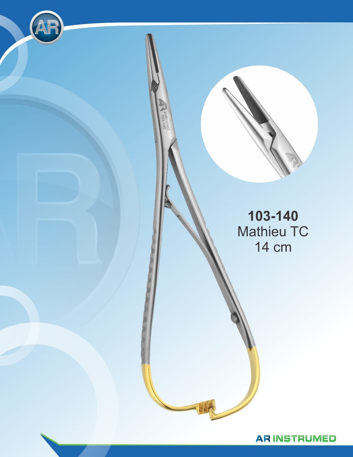 Needle holder Mathieu TC – AR Instrumed, Surgical Instruments