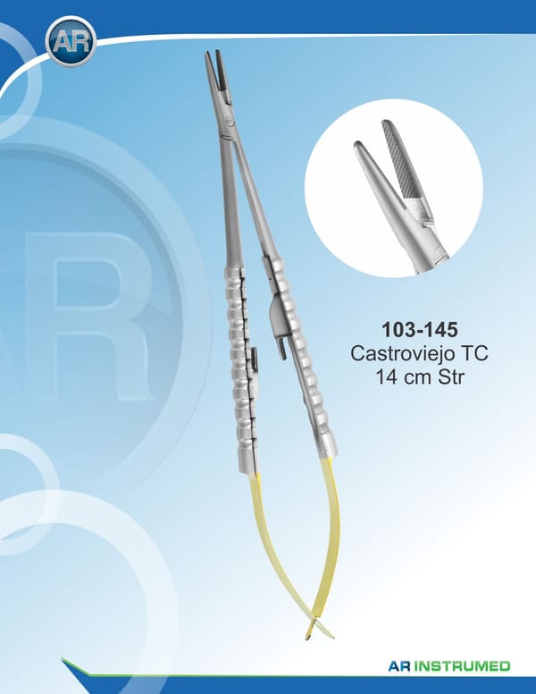 Needle Holder Castroviejo Straight wire 5-0,6-0,7-0 14cm
