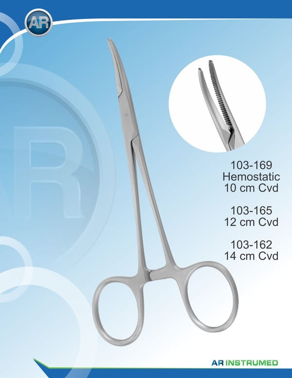 Forcep Hemostatic Curved 14cm