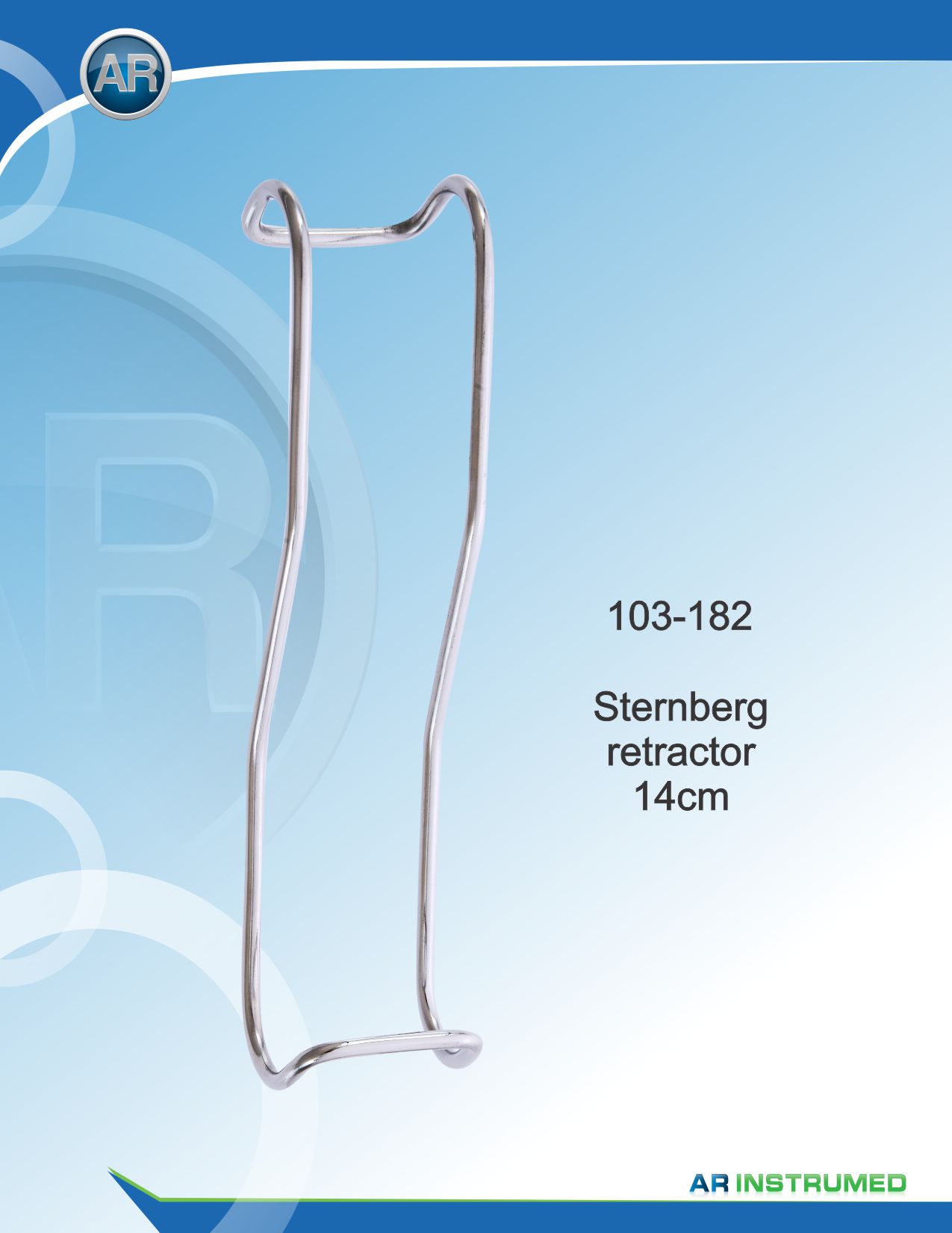 Sternberg Retractor 14cm – AR Instrumed, Surgical Hand Instruments