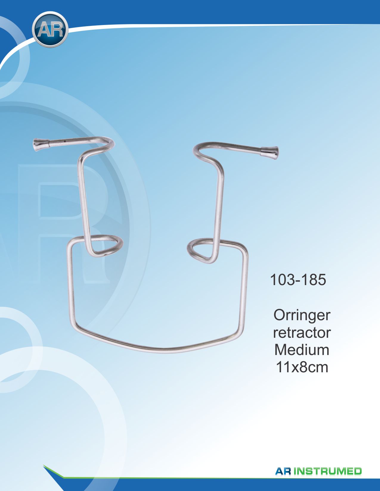 Orringer Retractor Medium11x8cm – AR Instrumed, Surgical Hand Instruments