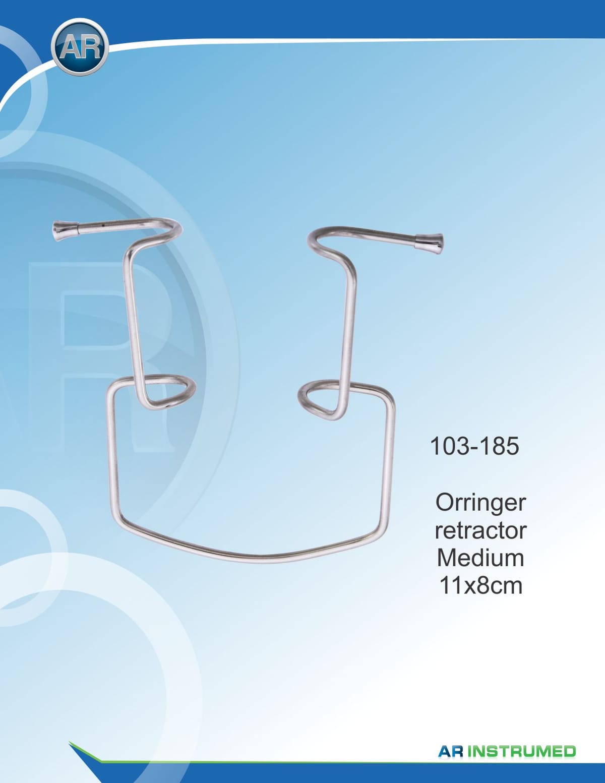 Orringer Retractor Medium11x8cm – AR Instrumed, Chirurgische Instrumente
