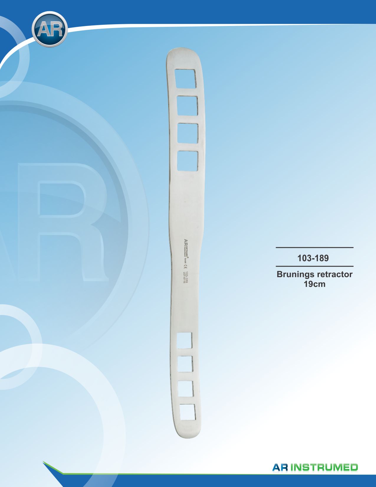 Brunings Retractor 19cm – AR Instrumed, Surgical Hand Instruments