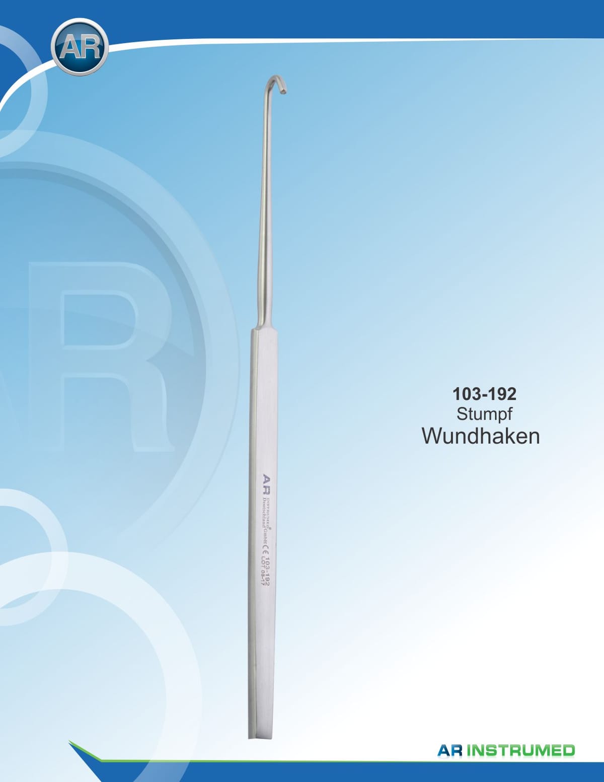Retractor Blunt 16cm – AR Instrumed, Chirurgische Instrumente