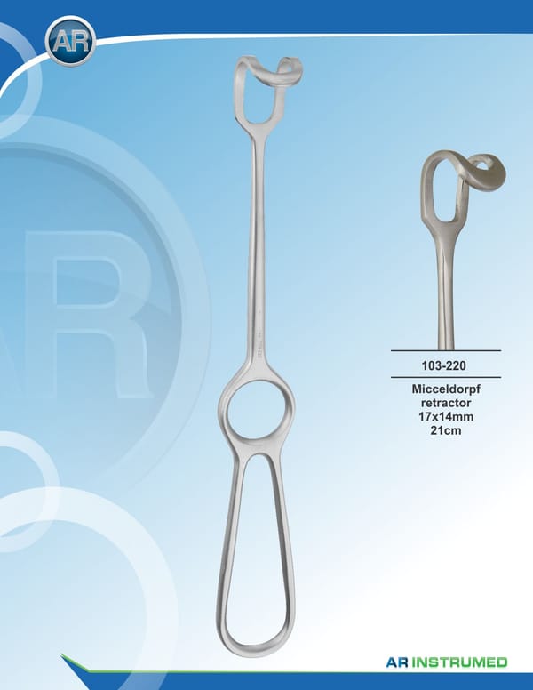 Micceldorpf Retractor 17x14mm 21cm