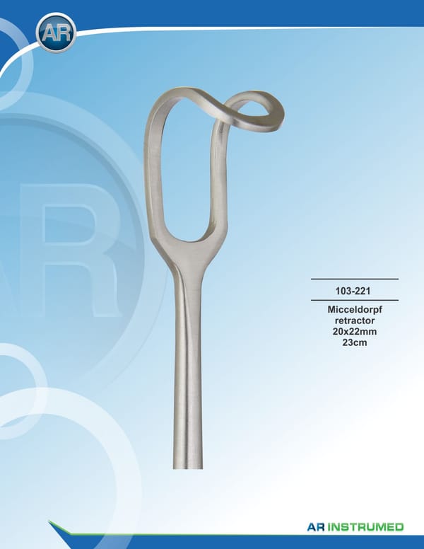 Micceldorpf Retractor 20x22mm 23cm