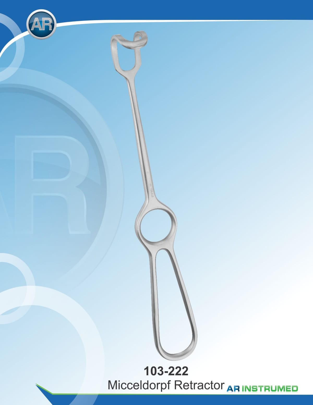 Micceldorpf Retractor 26x30mm 23cm – AR Instrumed, Chirurgische Instrumente
