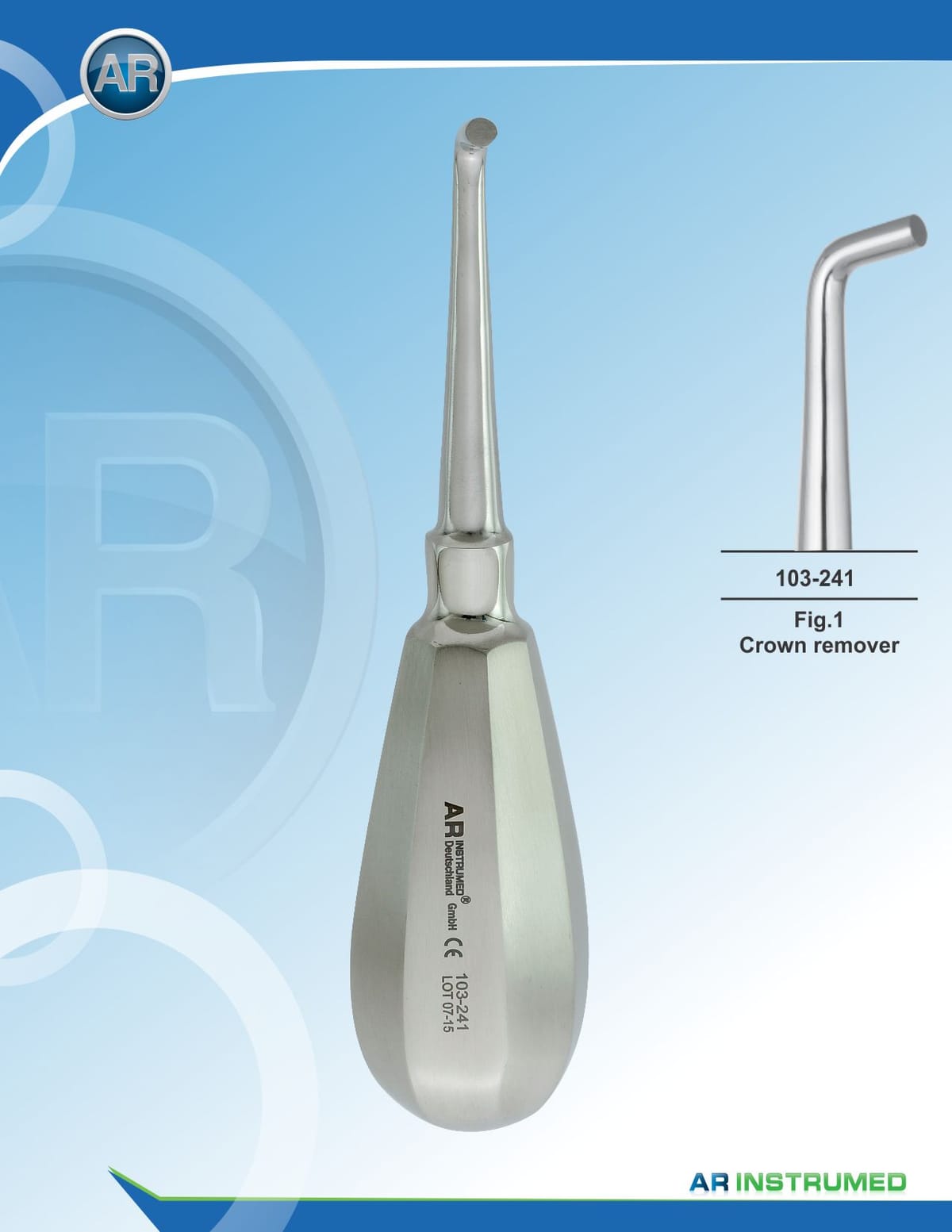 Fig.1 Crown Remover – AR Instrumed, Chirurgische Instrumente