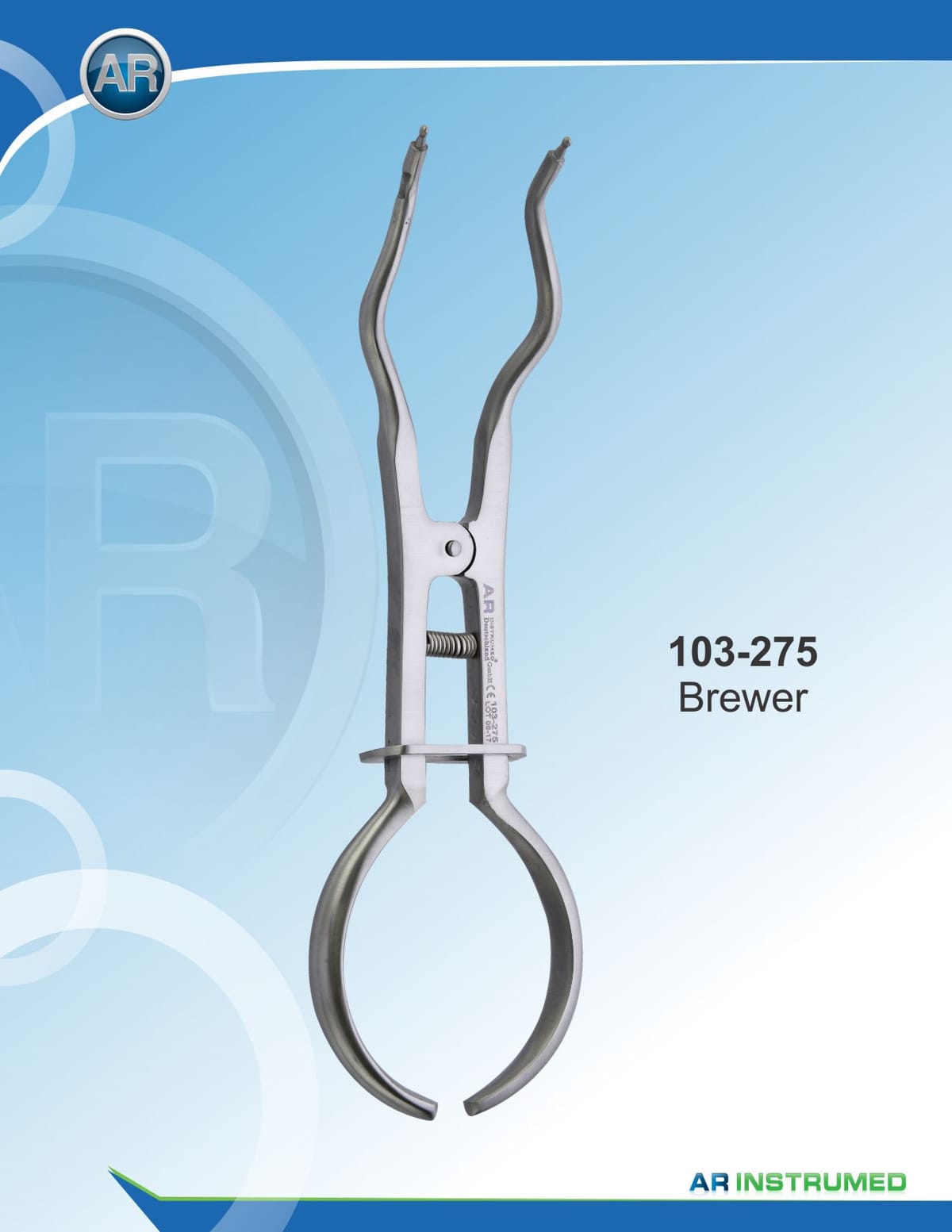 Rubber Dam Clamp Forceps Brewer 17cm – AR Instrumed, Rubber Dam Clamps