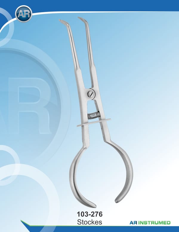 Rubber Dam Clamp Forceps Stocks 17cm