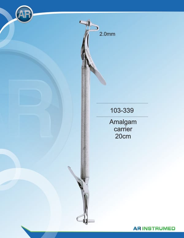 Amalgam Carrier 20cm 2.0/1.5mm