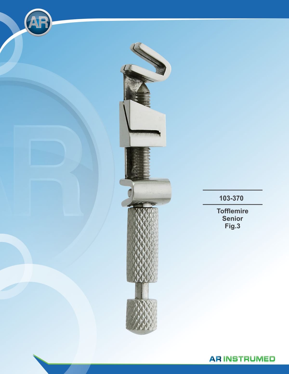 Tofflemire Senior Fig.3 – AR Instrumed, Équipement de CFAO