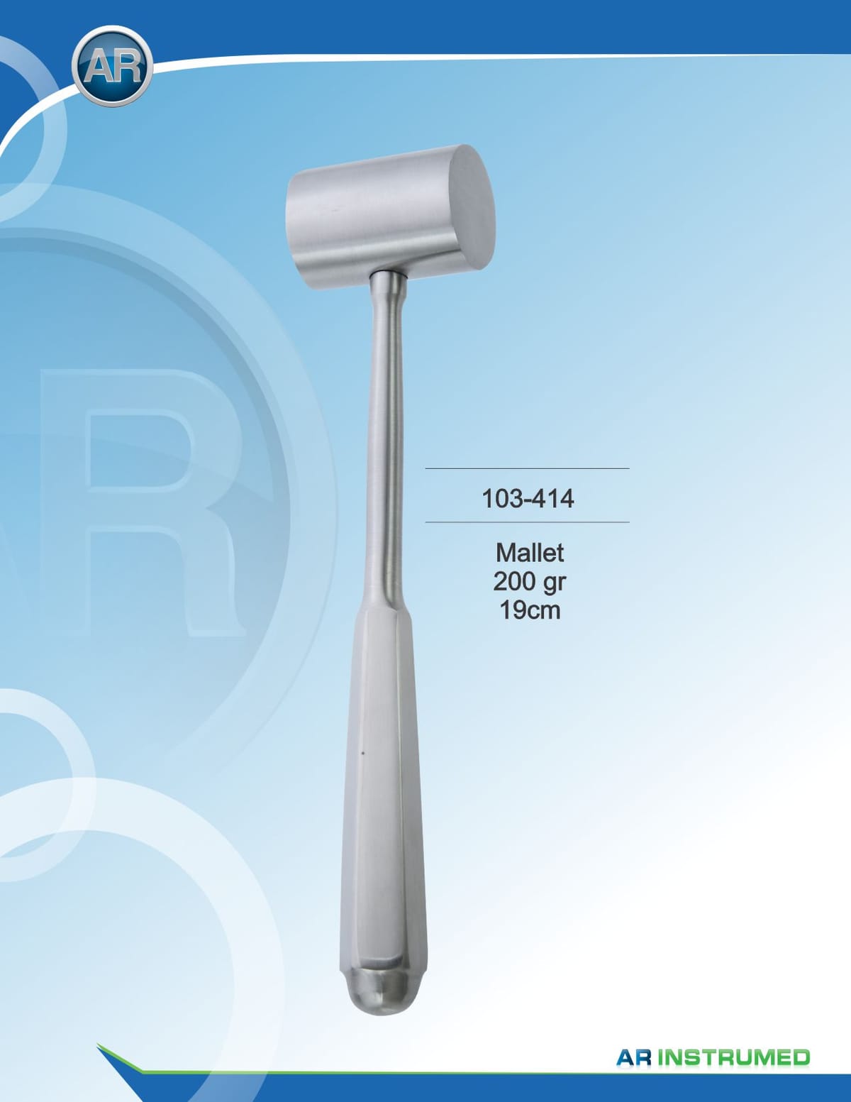 Mallet 200G 19cm – AR Instrumed, Surgical Instruments