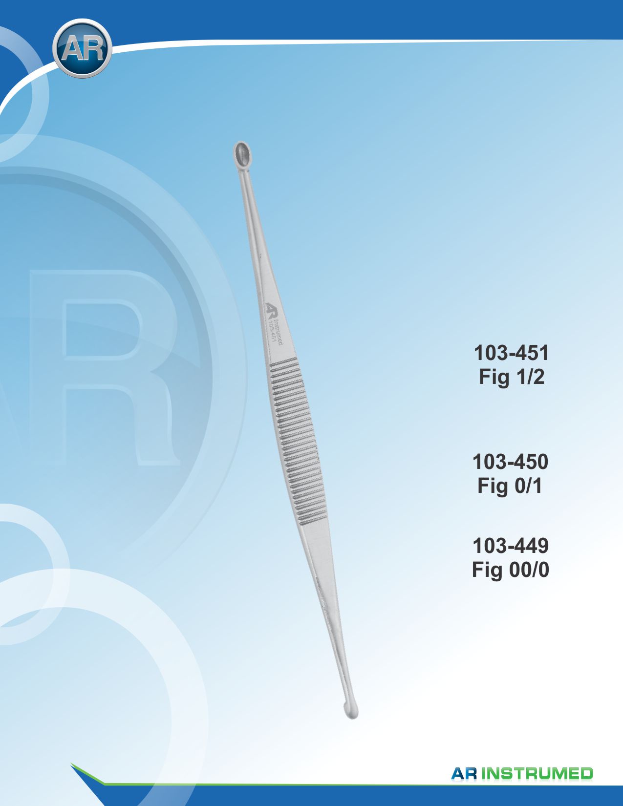 Williger Bone Curette 00/0 – AR Instrumed, Bone Rongeurs & Chisels