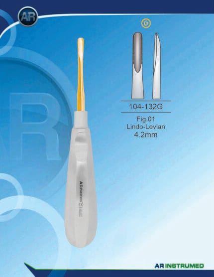 Afb.01 Lindo-Levian 4.2 mm Gouden – AR Instrumed, Root Elevators
