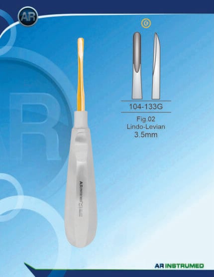 Afb.02 Lindo-Levian 3.5 mm Gouden – AR Instrumed, Root Elevators