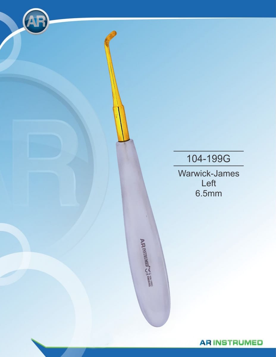 Warwick-James Root Elevator Left 6.5mm – AR Instrumed, Root Elevators