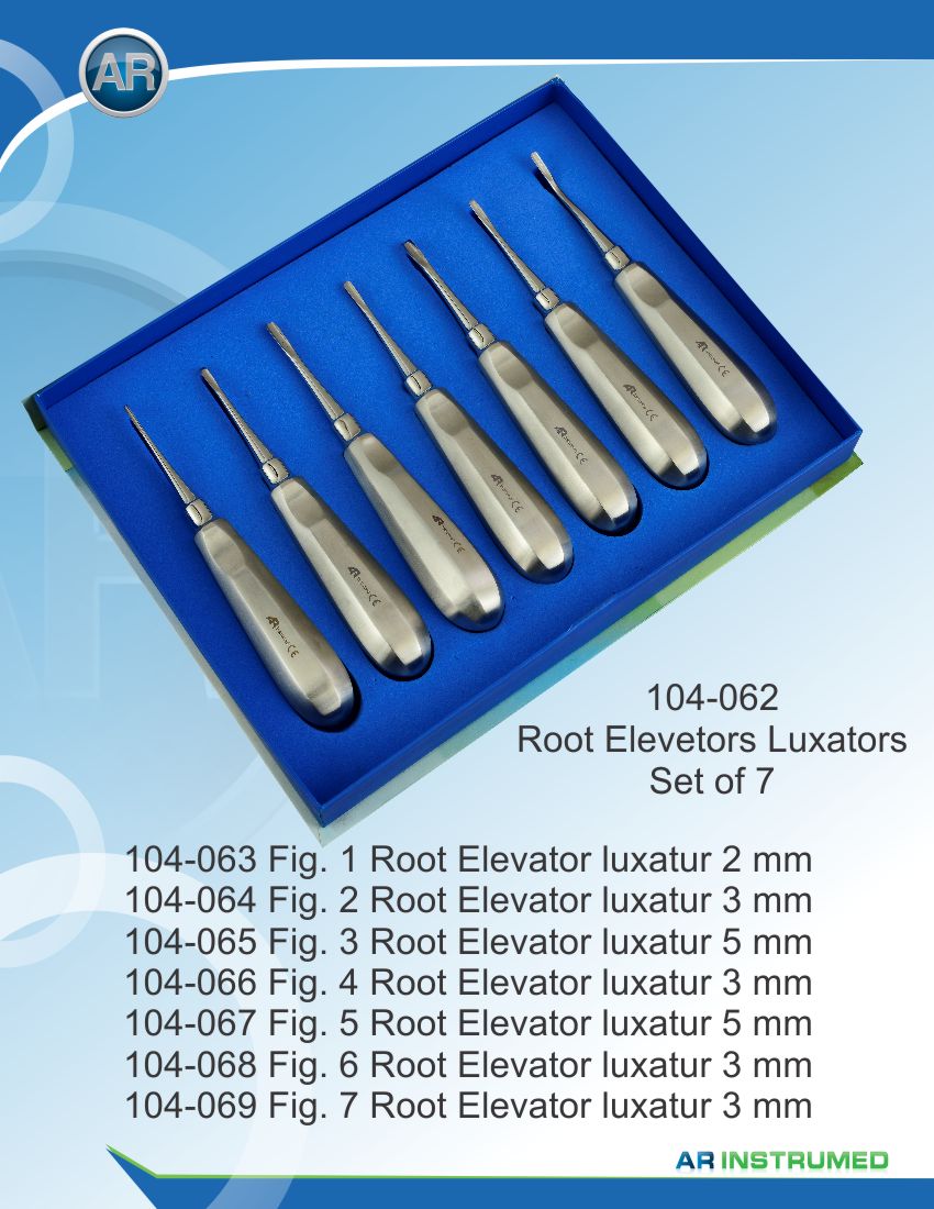 Root Elevator Luxators Set of 7 – AR Instrumed, Elevators