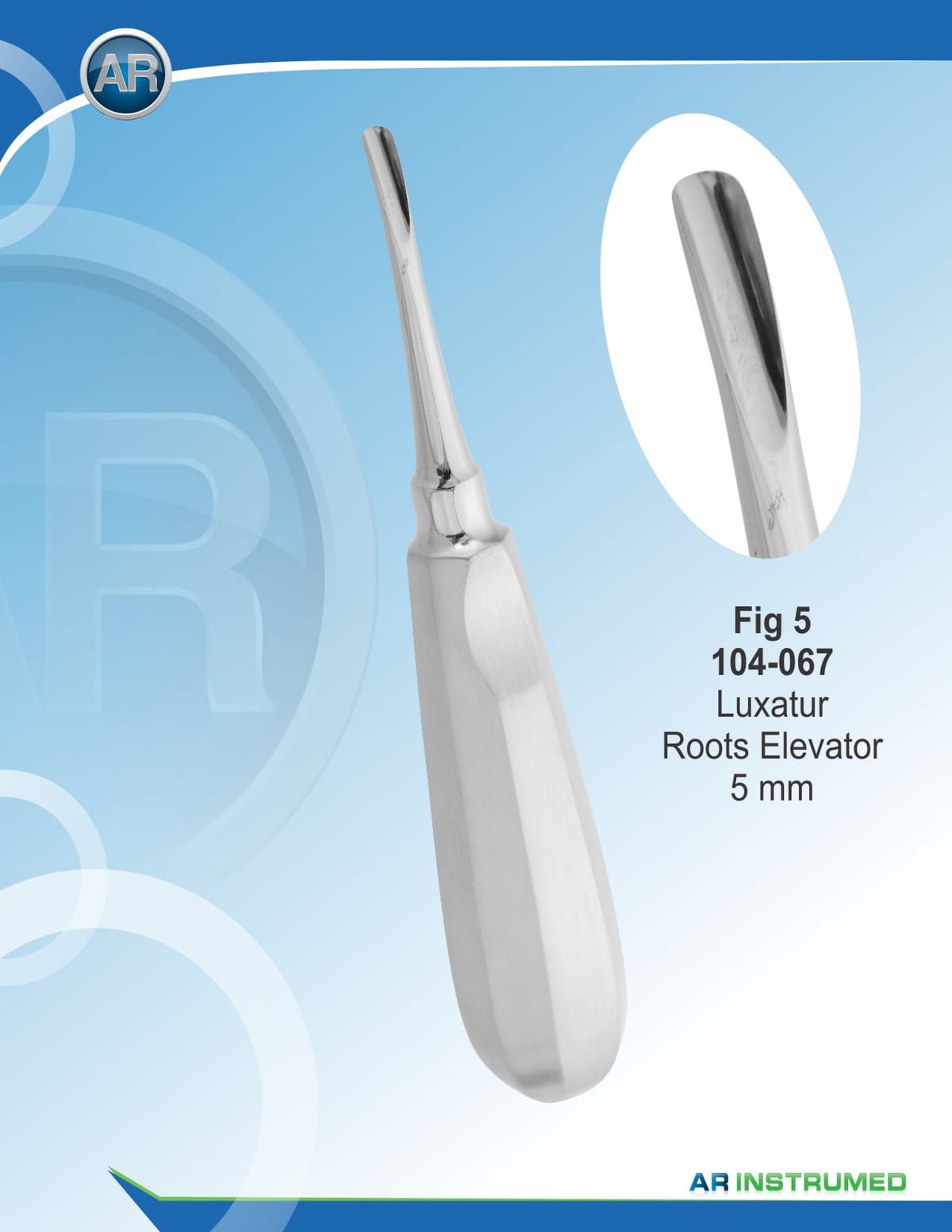 Luxator Curved 5mm – AR Instrumed, Root Elevators