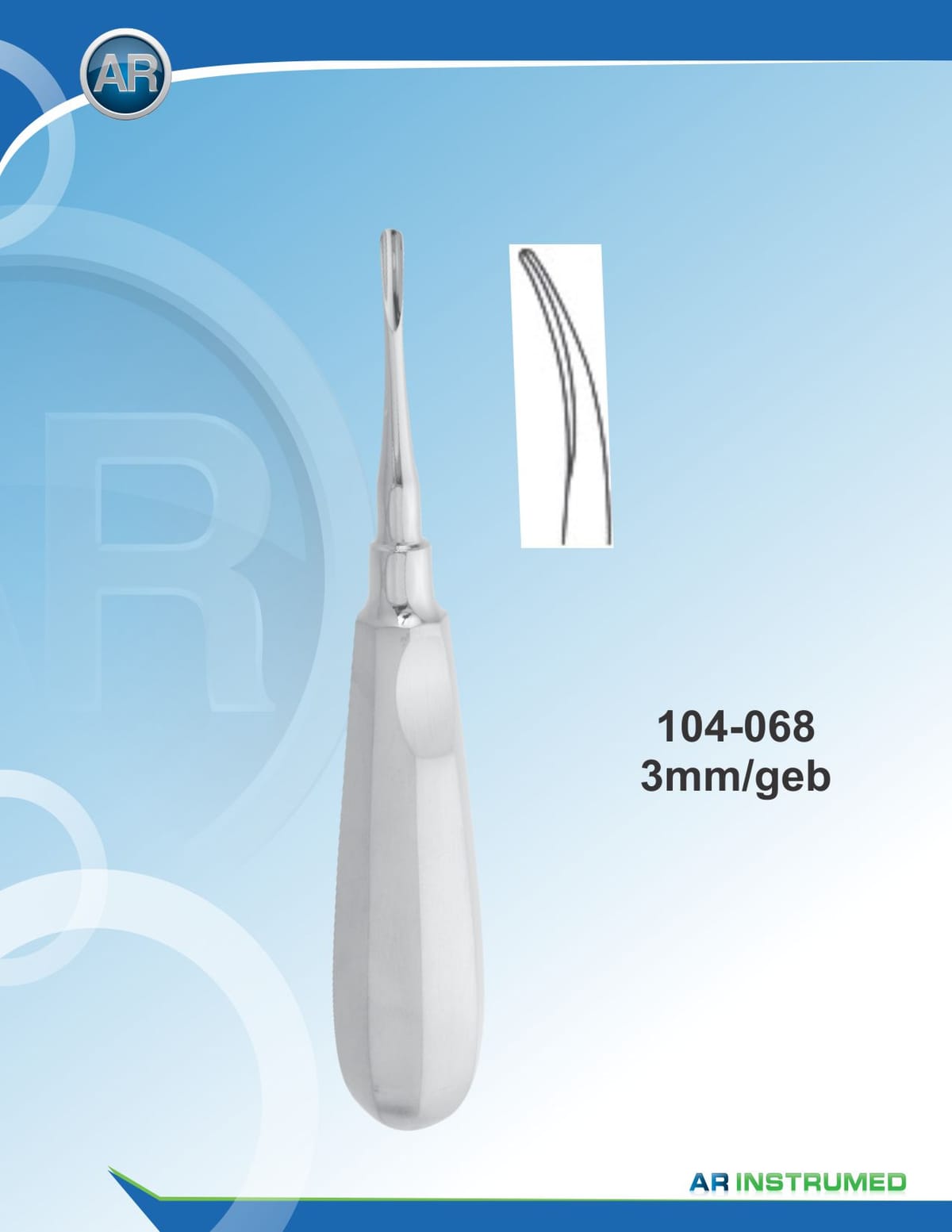 Luxator Cvd Forward 3mm – AR Instrumed, Root Elevators