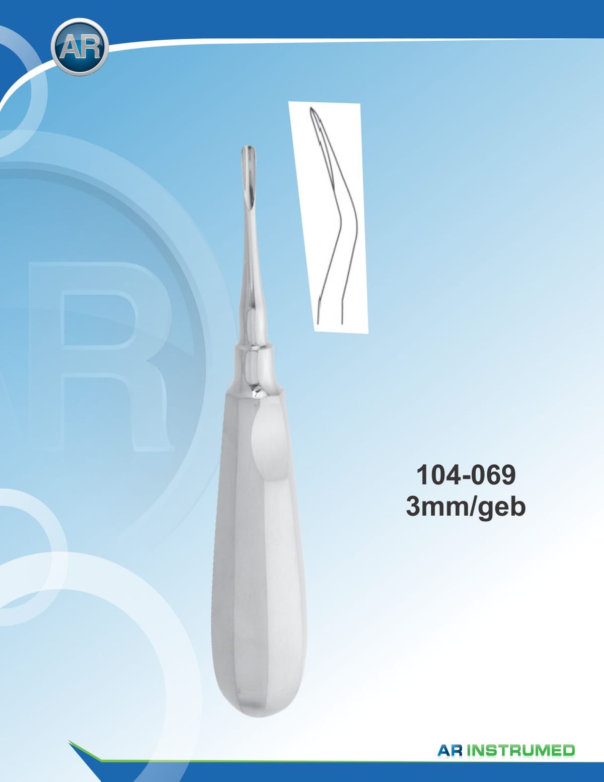 Luxator Double Cvd 3mm – AR Instrumed, Wurzelheber
