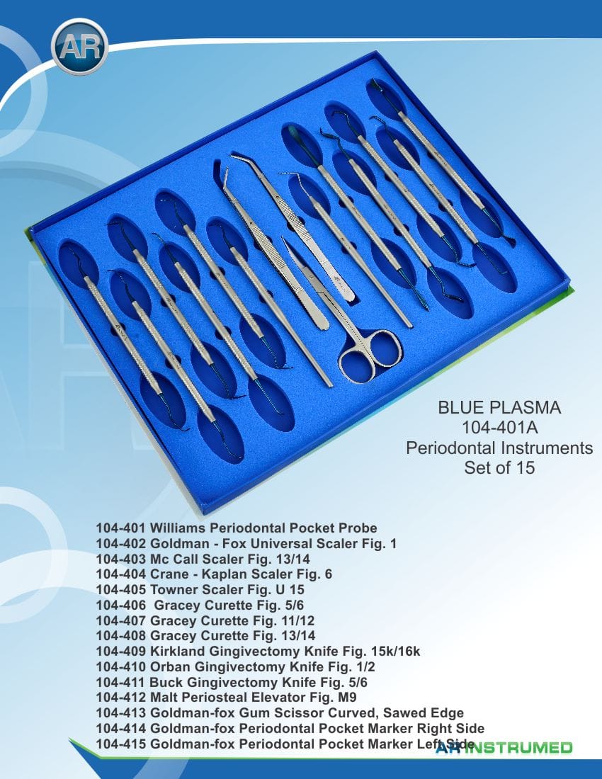 Periodontal Set of 12 – AR Instrumed, PA-Chirurgie