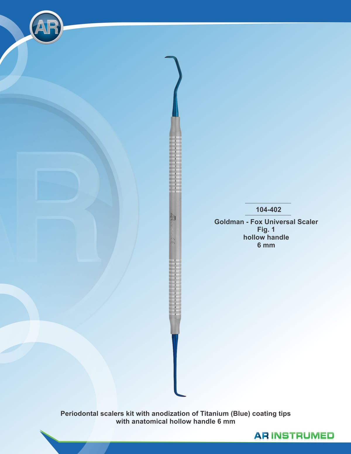 Goldman-Fox Universal Scaler Fig.1 – AR Instrumed, Periodontal Surgery