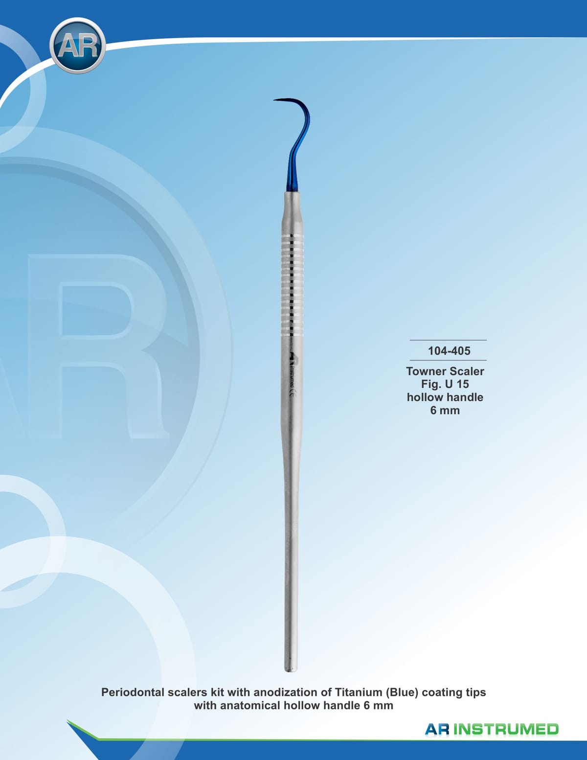 Towner Scaler Fig.15 – AR Instrumed, Periodontal Surgery