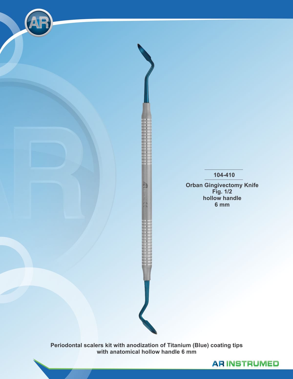Orban Gingivectomy Knife Fig.1/2 – AR Instrumed, PA-Chirurgie