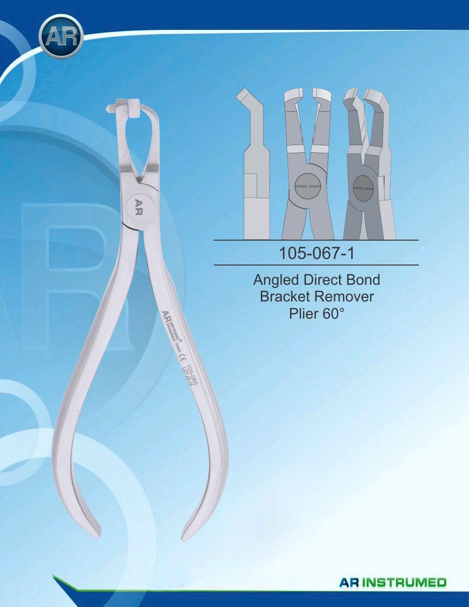 Orthodontics Pliers Angled Direct Bond Bracket Remover Plier 60° – AR Instrumed, Zangen