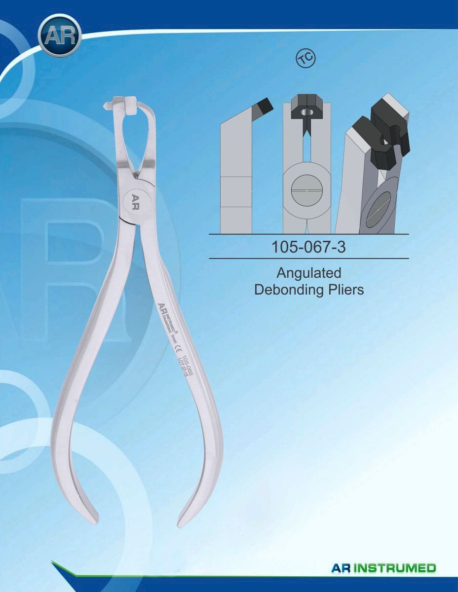 Orthodontic Pliers Angulated Debonding Pliers (TC) – AR Instrumed, Pliers