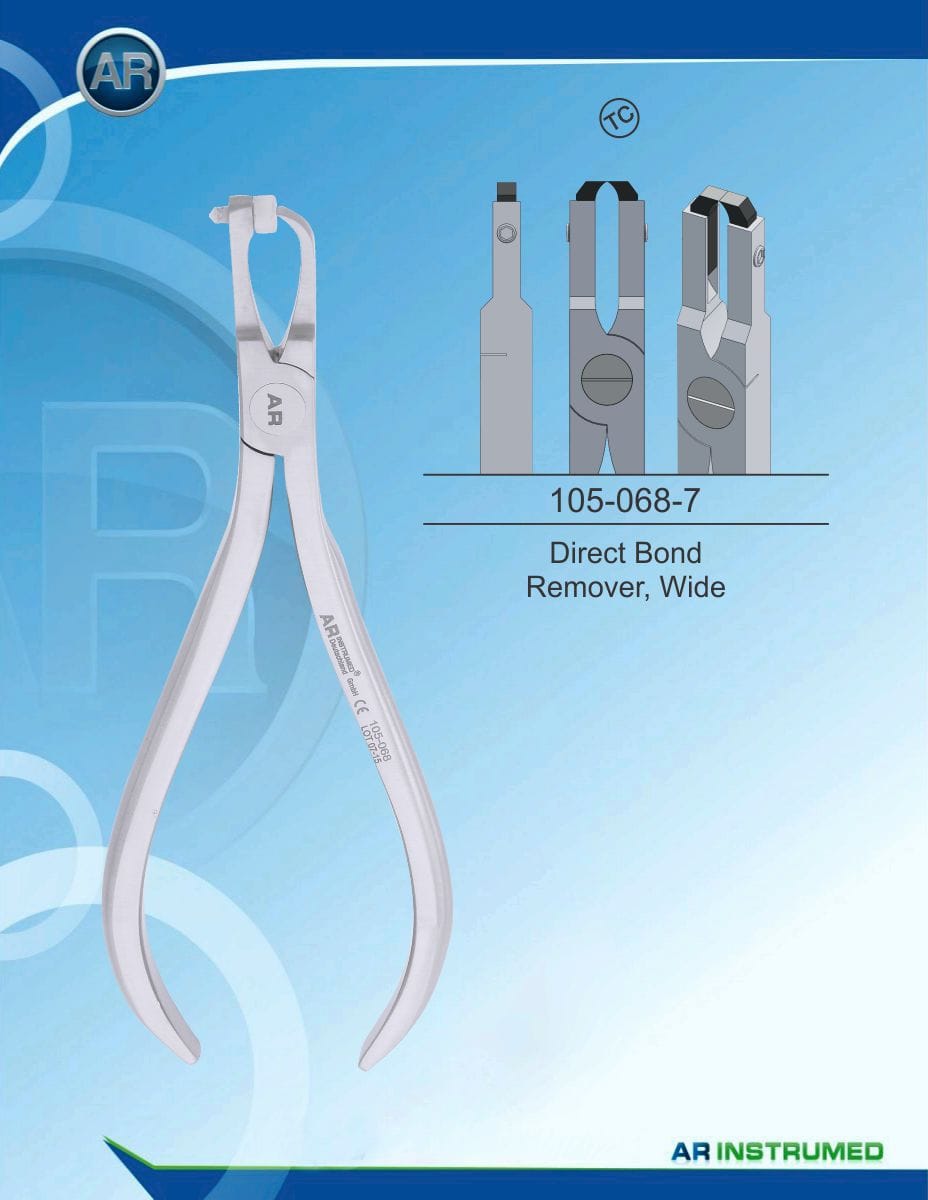 Orthodontic Pliers Direct Bond Remover, Wide (TC) – AR Instrumed, Zangen