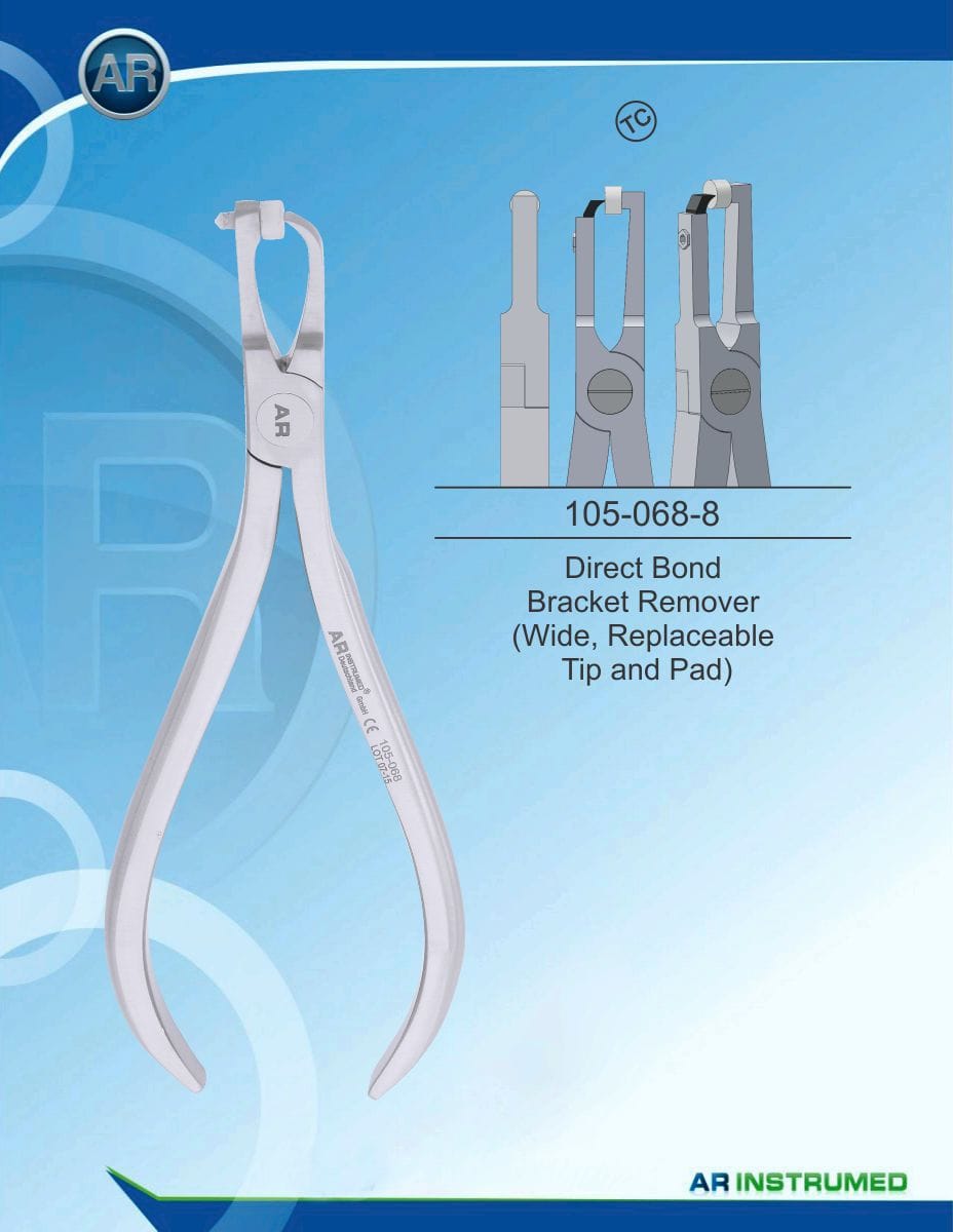 Orthodontics Pliers Direct Bond Bracket Remover (Wide, Replaceable Tip and Pad) (TC) – AR Instrumed, Zangen