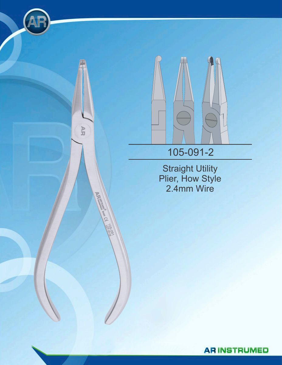 Orthodontic Pliers How Plier 3.2mm Wire – AR Instrumed, Orthodontic Pliers & Instruments