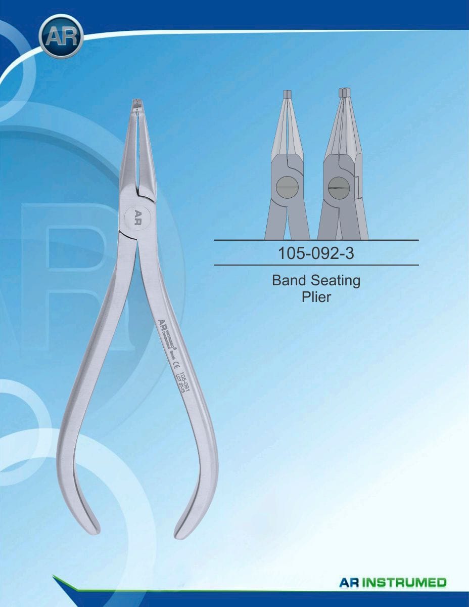 Band Seating Plier 2.8mm max 0.50mm.020" Wire – AR Instrumed, Pliers