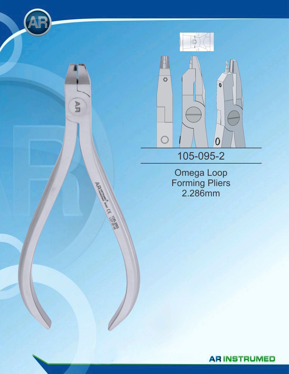 Orthodontic Pliers Omega Loop Forming Pliers 2,286mm – AR Instrumed, Orthodontic Pliers & Instruments